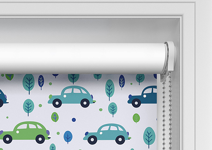 Leafy Lane, Aqua - Twist&Fit Roller Blind - Image 10
